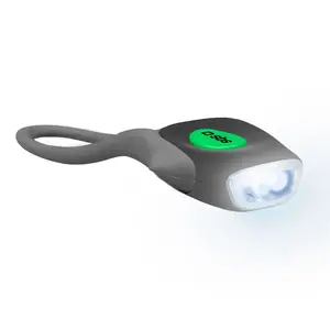 Front bicycle light SBS TEERLIGHTBIKE — LED, black, silicone strap, CR2032 battery (3 V)