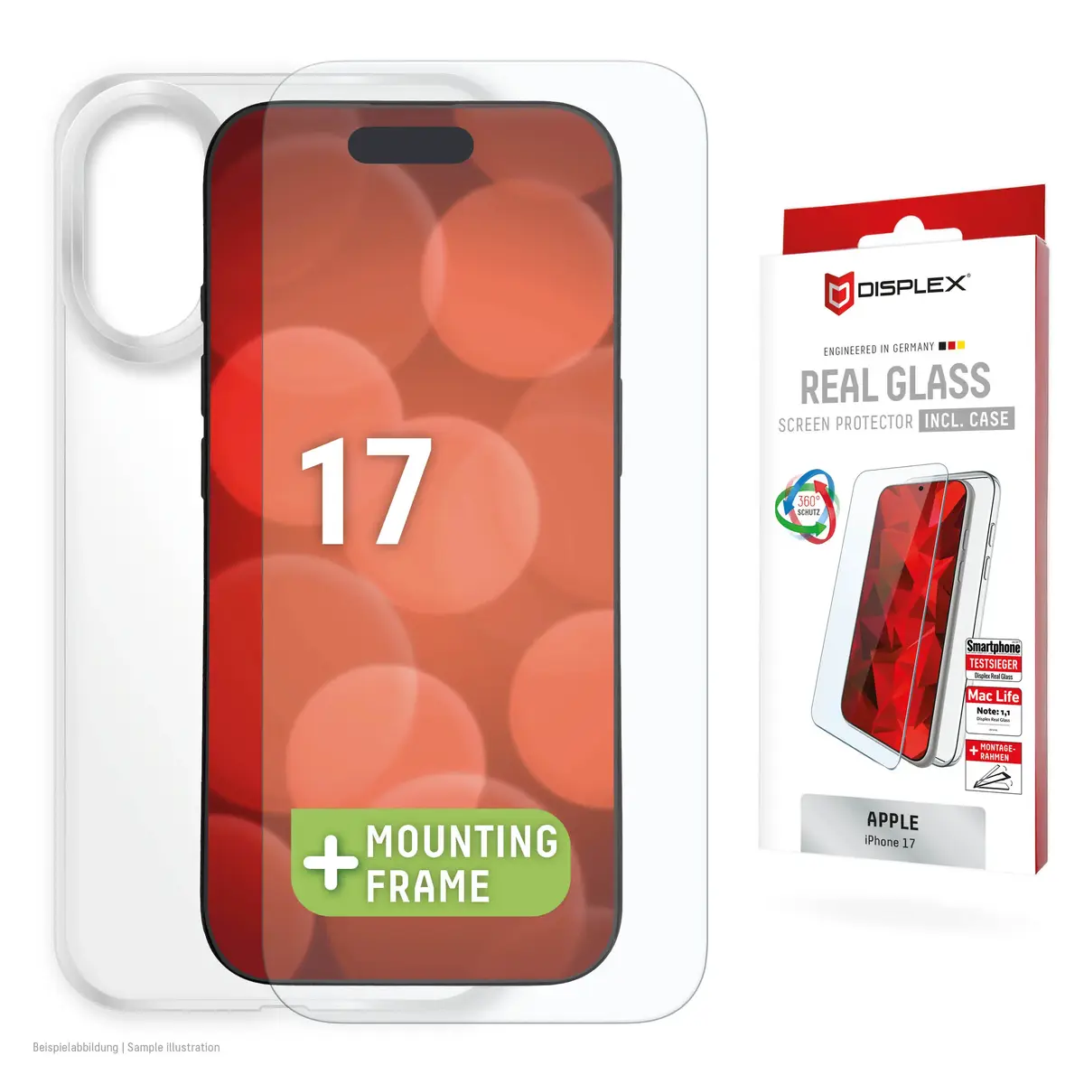 Displex tempered glass protector for Apple iPhone 17 Photo 2