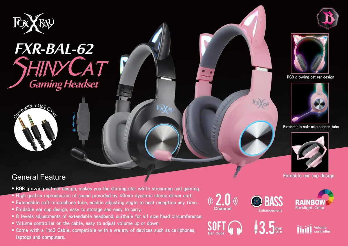 Foxxray FXR-BAL-62 BK проводная игровая гарнитура Photo 6
