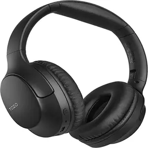 Наушники накладные Bluetooth TOZO H100 — беспроводные чёрные, управление на корпусе, мягкие амбушюры
