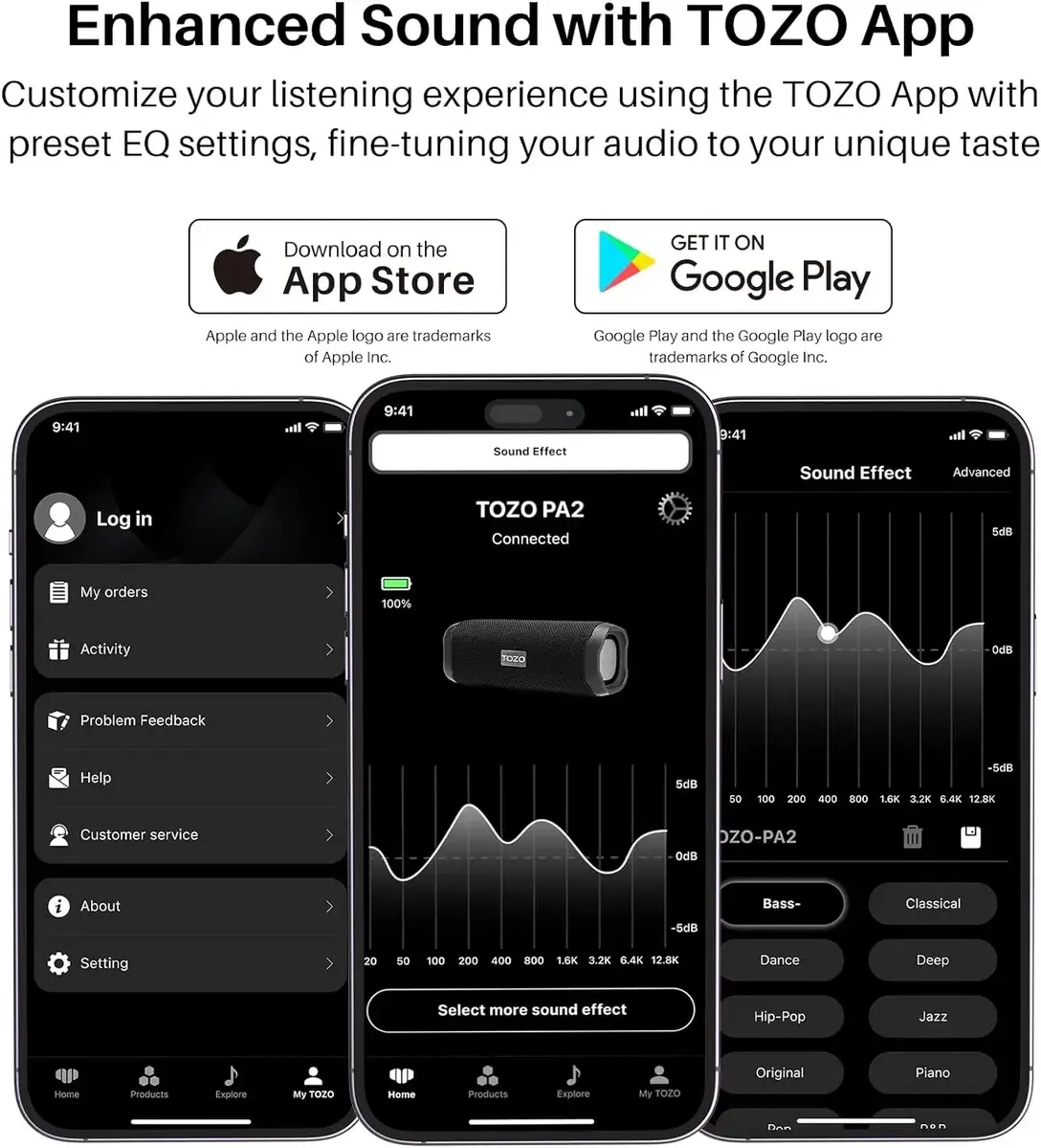 Портативная Bluetooth колонка TOZO PA21 Photo 2