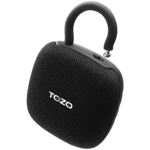 Портативная Bluetooth-колонка TOZO PA00K1 — компактная черная беспроводная аудиосистема с управлением звонками