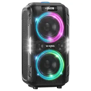 Портативная Bluetooth-акустика W-KING T9 PRO — беспроводная воспроизведение, питание от аккумулятора, громкая связь