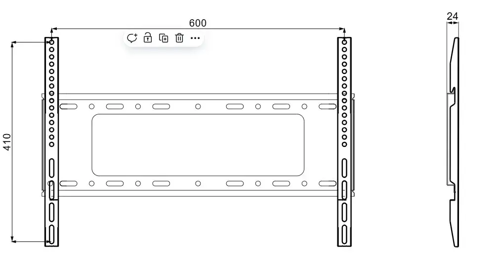Настенное крепление ESTAR B64 для 32–75" Photo 3
