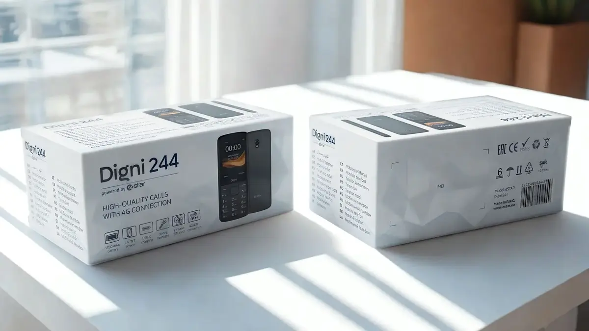 ESTAR DIGNI 244 4G tālrunis ar divām SIM Photo 4