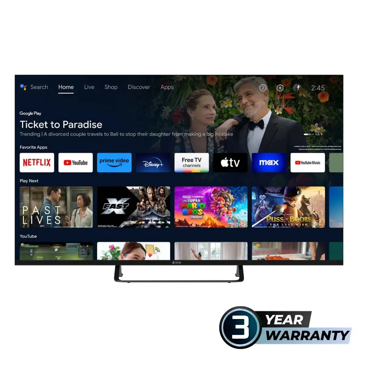 ESTAR 43" Android TV LEDTV43A1T2 2K FHD Photo 2