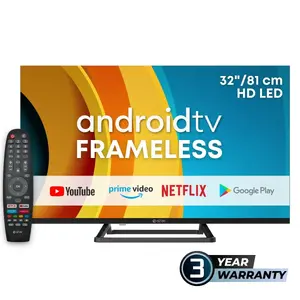 LED-телевизор 32" (82 см) ESTAR LEDTV32A3T2 Android TV 2K HD, чёрный, класс энергии E