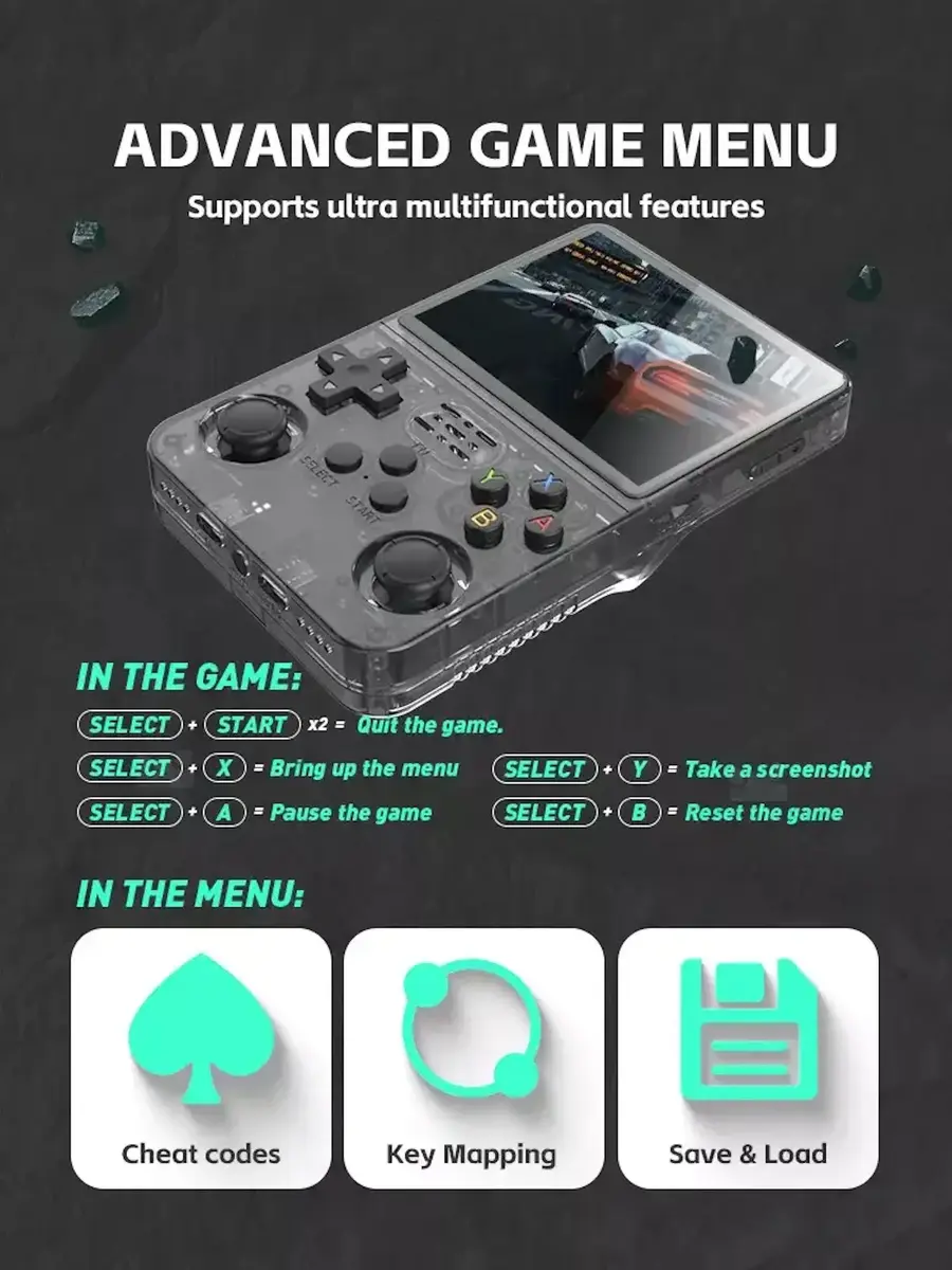 Игровая консоль Riff RF-R36S — 64 ГБ, 15 000 игр Photo 6
