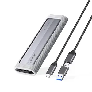 Корпус для M.2 NVMe SSD с USB-C 10 Гб/с ORICO AXM2-G2, алюминий серый