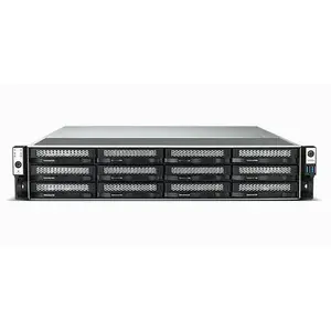NAS Rack 2U TerraMaster U12-500 Plus — Intel Core i7, 16 GB DDR5, 0 TB, pelēks
