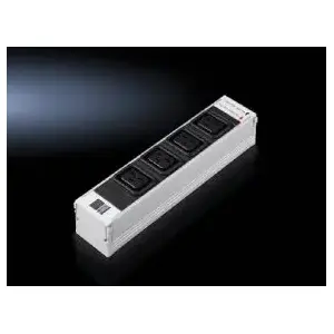 Power extension Rittal-Werk DK 7856.230 — 4 AC outlets (C19), indoor, depth 250 mm, black/grey