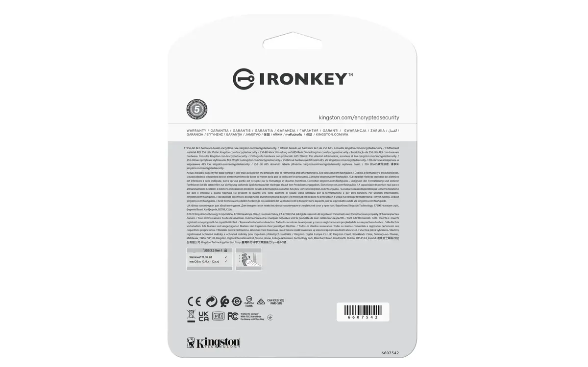 KINGSTON IronKey Vault Privacy 50 512 ГБ USB‑накопитель Photo 4