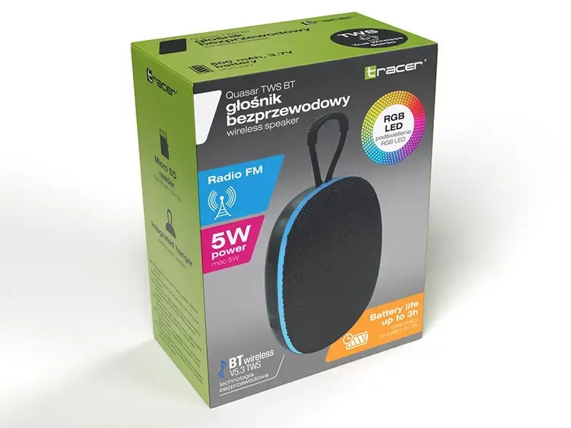 TWS Bluetooth skaļrunis TRACER Speaker Quasar TWS BT Photo 9