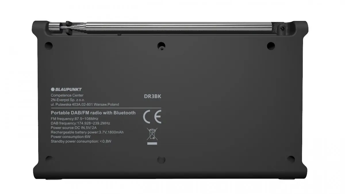 BLAUPUNKT DR3BK tabletop radio — DAB+/AM/FM Photo 3