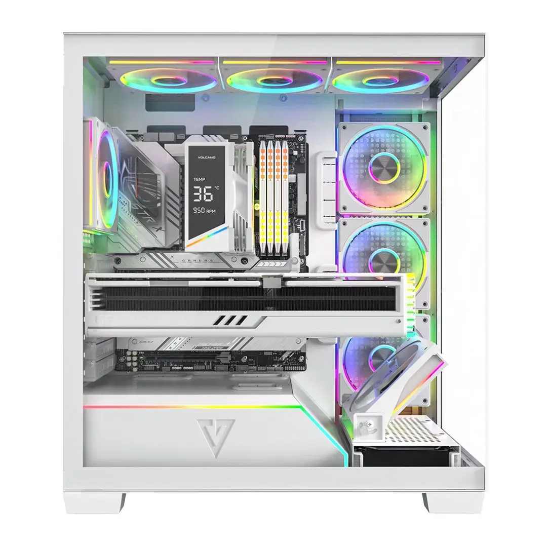 MODECOM VOLCANO STELLAR PLUS ARGB MIDI 8F White korpuss Photo 16