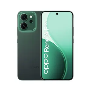 Viedtālrunis OPPO Reno14 F 5G — 6.57" FHD+ AMOLED, Snapdragon 6 Gen 1, 8 GB RAM, 256 GB, 6000 mAh, Dual SIM, IP68, zaļš