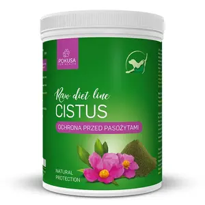 Pet food supplement POKUSA Raw Diet Line Cistus powder 500 g — dietary supplement for dogs, allergy support, preservative‑free