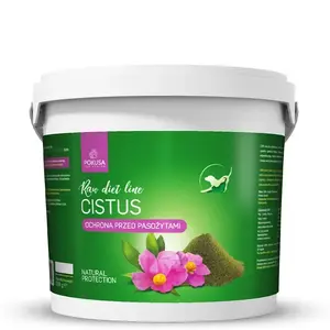 Dietary supplement POKUSA Raw Diet Line Cistus 100 g — dried Cistus (rockrose) powder for cats, preservative-free, gluten- and soy-free