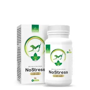 Dietary supplement tablets POKUSA Green Line NoStress for dogs, 60 tablets, tablet form, grain‑free, gluten‑free
