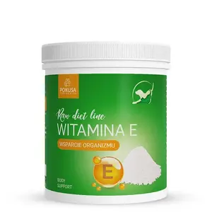 Dietary supplement for dogs POKUSA Raw Diet Line Vitamin E powder 300 g — skin & coat support, sugar-free, gluten-free