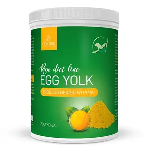 Frozen raw egg yolk feed POKUSA Raw Diet Line Egg Yolk 800 g — dietary supplement, powder, grain-free, preservative-free