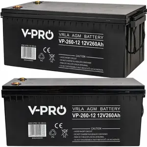 Свинцово‑кислотный AGM аккумулятор VOLT POLSKA VPRO 12V 260Ah — необслуживаемый глубокого разряда