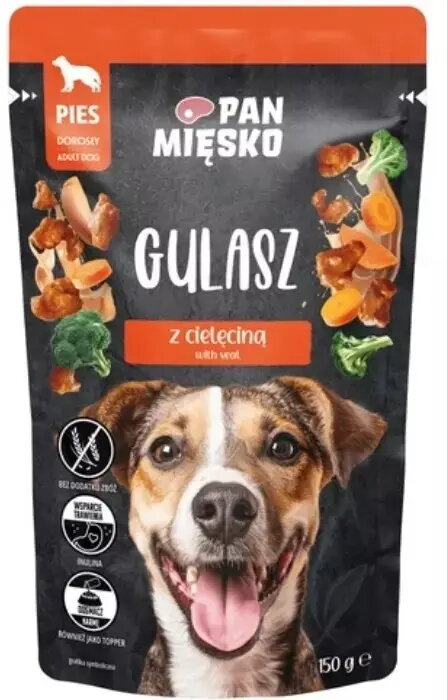 Mitrs suņu barības pan miĘsko Gulasz