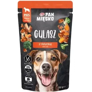Mitrs suņu barības pan miĘsko Gulasz Indyk z cielęciną (adult) 150 g maisiņš