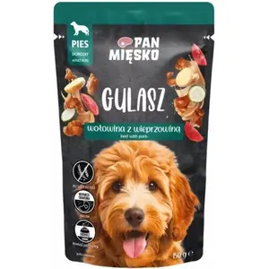 Влажный корм для собак pan miĘsko Gulasz Wołowina z wieprzowiną (взрослые) 150 г пауч