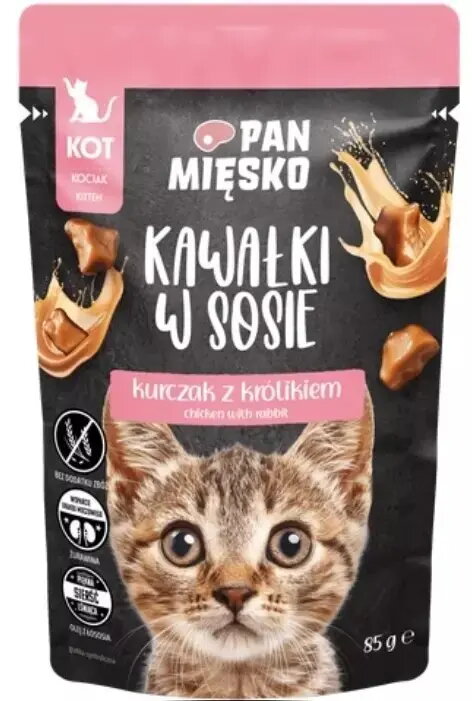 Mitrs kaķu barība kaķēniem Pan MiĘsko