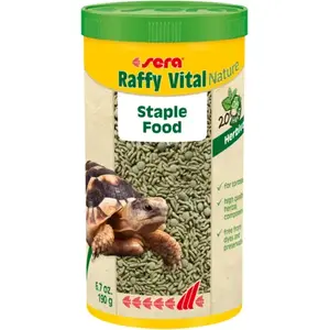 Корм для водных черепах sera Raffy Vital Nature 1000 мл (190 г) — универсальный полноценный корм