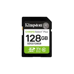 SDXC memory card KINGSTON Canvas Select Plus 128GB — SD, UHS-I U1, Class 10, V10, 150 MB/s