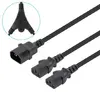 Manhattan Y-Splitter Power Cable C14 to 2x C13 1.8m Photo 2