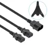 Manhattan Y-Splitter Power Cable C14 to 2x C13 1.8m Photo 3