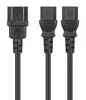 Manhattan Y-Splitter Power Cable C14 to 2x C13 1.8m Photo 5