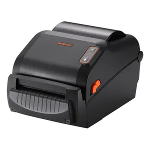 Etiķešu printeris BIXOLON XD5-43d — tiešā termiskā/termotransfere, 300×300 DPI, 102 mm/s, drukas platums 105,7 mm, Wi‑Fi, USB, melns