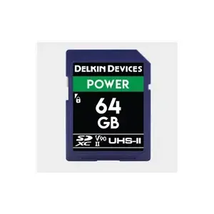 SD memory card Delkin SD Power 2000X UHS-II U3 (V90) 64GB R300/W250