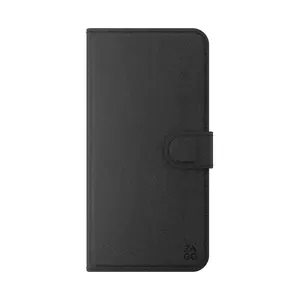 Folio maciņš ZAGG priekš Galaxy A56 5G — mākslīgā āda, melns, 6.7" ekrāns, statīvs, 3 kartes kabatas