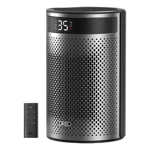 Fan electric space heater Dreo Atom 416, ceramic element, 1500 W, for indoor use, desk/floor, black