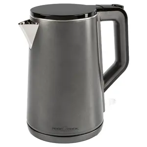 Electric kettle ProfiCook PC-WK 1290 graphit, double-walled, stainless steel inner, cordless, 1.7 L