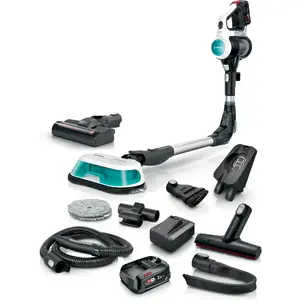 Пылесос-щетка 2 в 1 Bosch BSS712XHYG — аккумуляторный безмешковый сухой, HEPA фильтр, 0,3 л, 2,5 Ач, для ковров и твердых покрытий