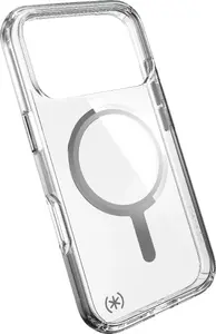 Speck Presidio Perfect Clear + MS Cover for Apple iPhone 17 Pro Transparent Polycarbonate with MagSafe and Microban protection