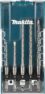 Drill bit set Makita E-15718, SDS‑Plus concrete bits, 5 pieces
