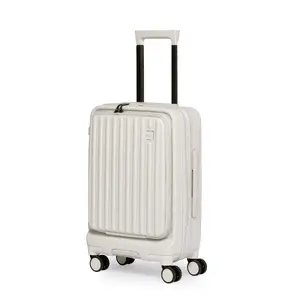 Koferis Acer travel Barcelona krēm‑balts ar TSA slēdzeni