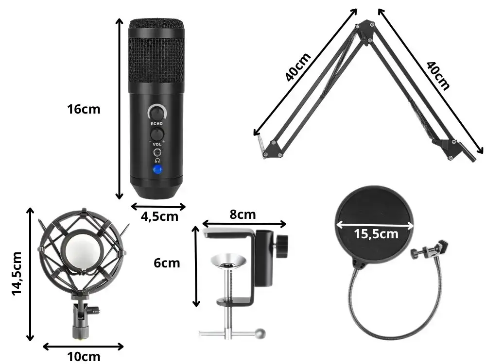 Fusion FSN-SMICSET-BK USB студийный микрофон Photo 3