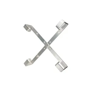 Kabeļu turētājs Extralink Four arms alumīnija rāmis S500 — 500 x 500 x 70 mm, galdam/sienai, alumīnijs