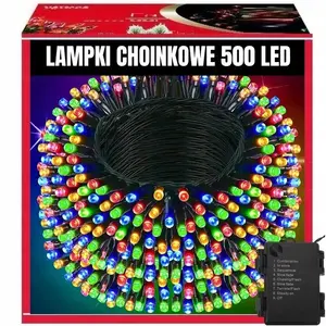 Гирлянда Extralink 500 LED холодный белый 32,7 м для внутреннего и наружного использования (рождественская)