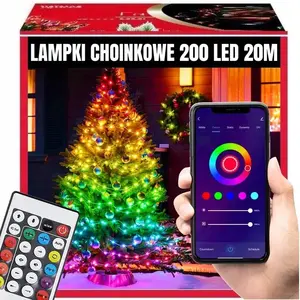 Extralink Christmas LED Strip 200 LEDs Multicolor SMART Wi‑Fi with Remote, 20 m