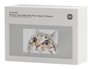 Portable dye-sublimation photo paper 20 sheets by Xiaomi, BHR082NGL