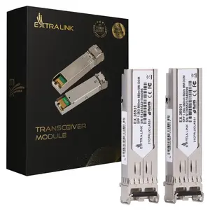 SFP transceiver module Extralink EX.35931 1.25Gbps, multimode 850nm, LC/UPC, 550m, DOM, 2-pack